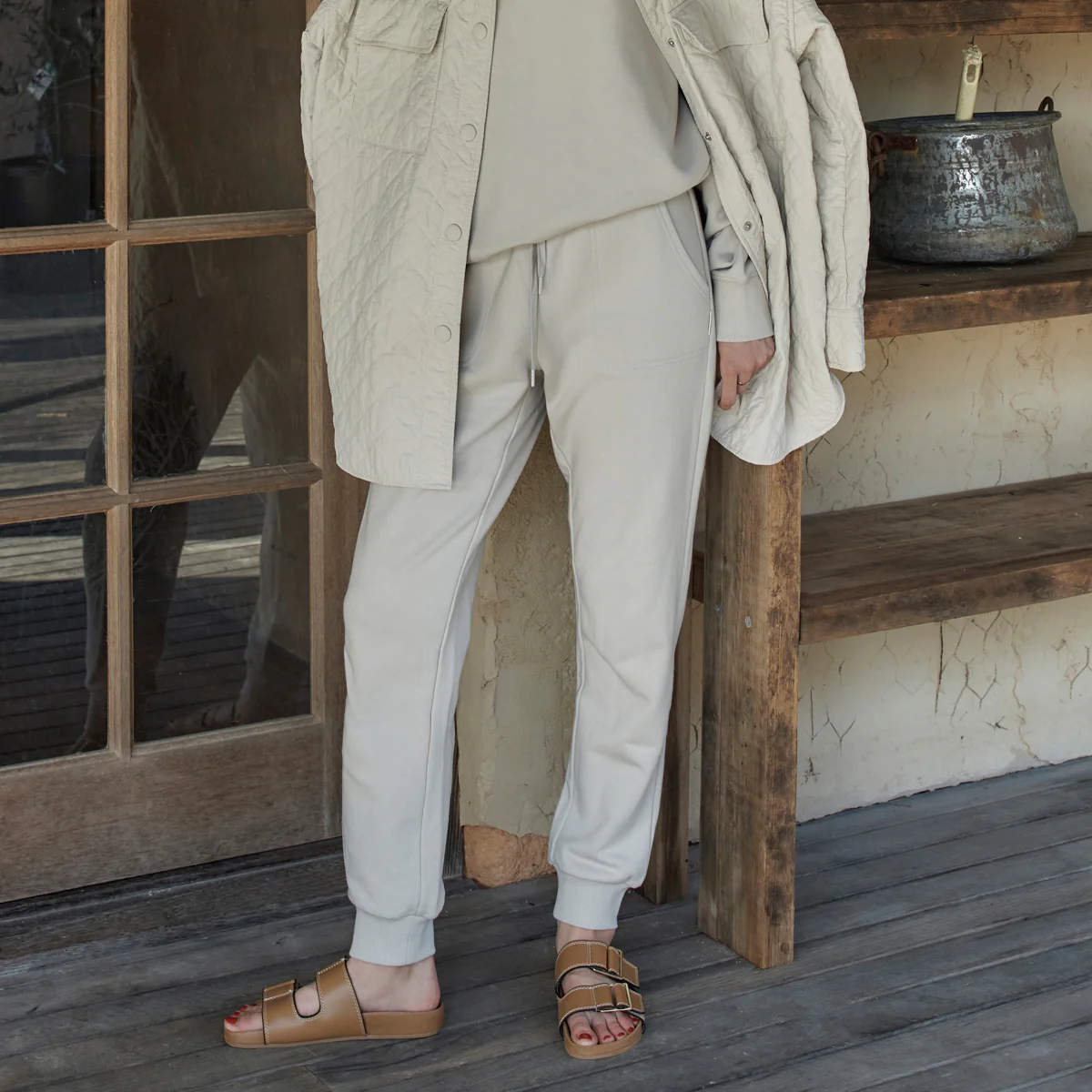 As You Wake - Women's Track Pant / Dove Grey - Image 6