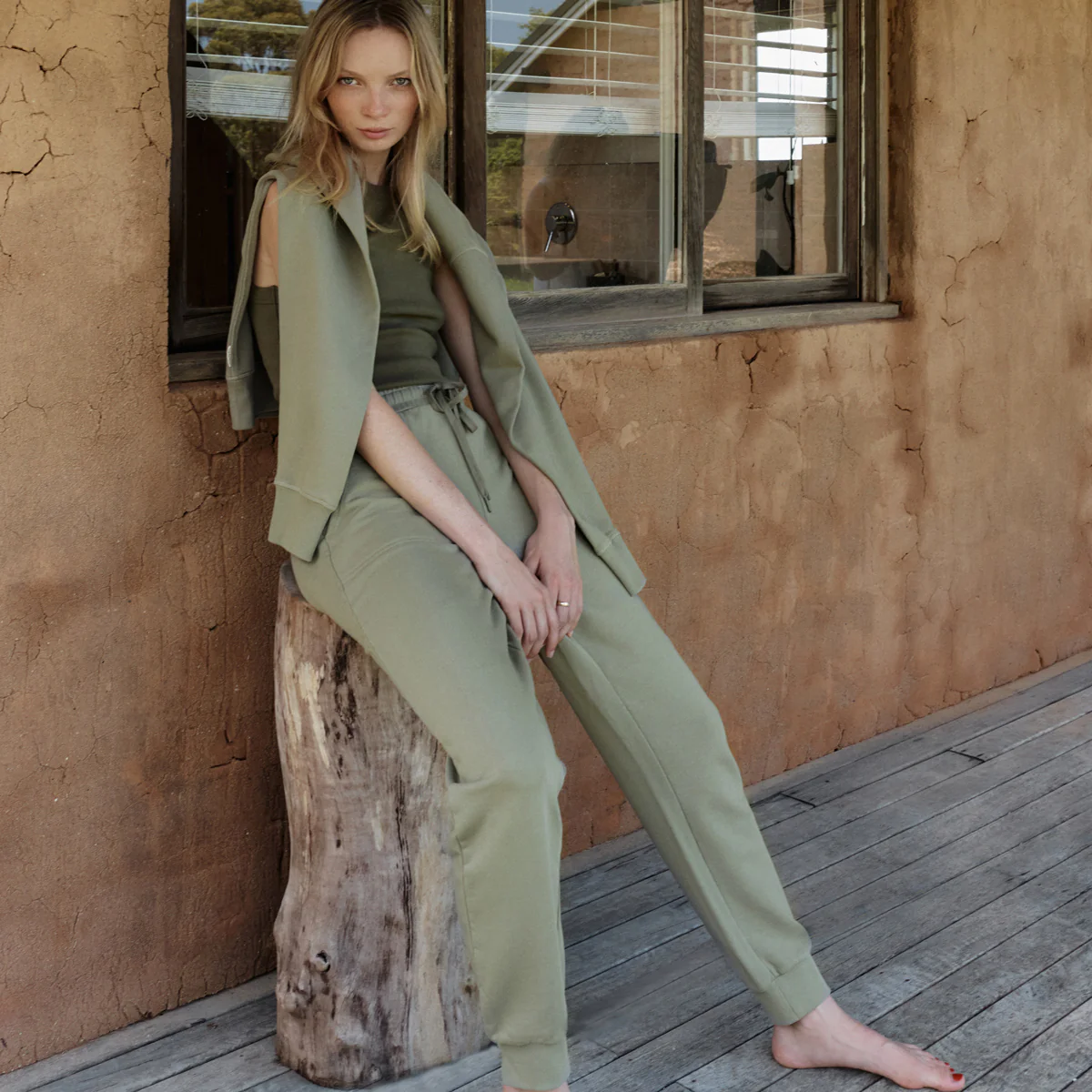 As You Wake - Women's Track Pant / Washed Sage - Image 7