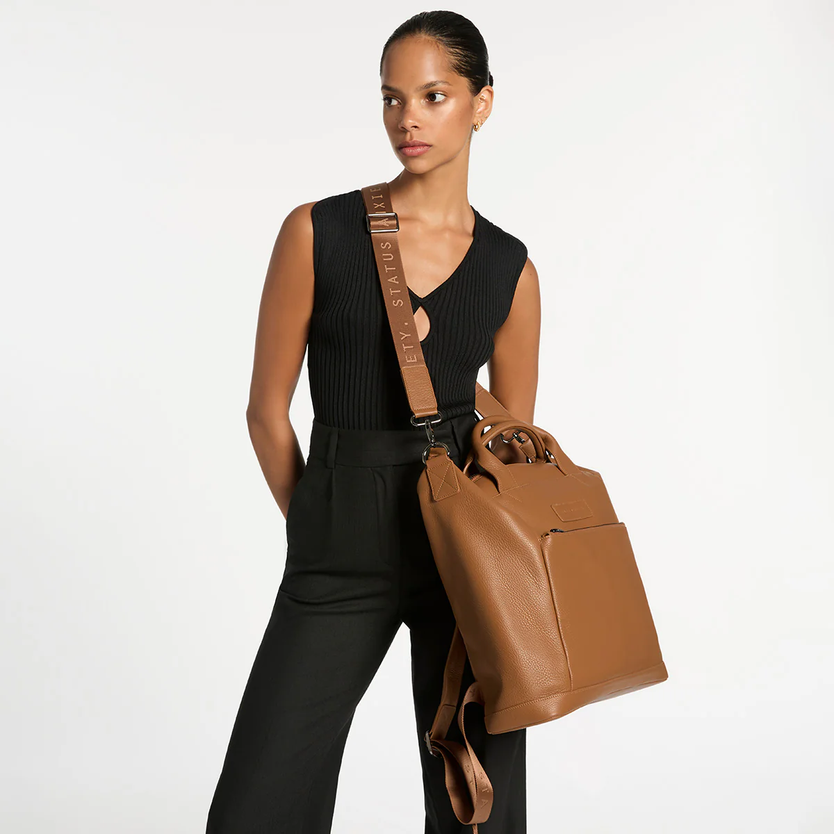 Comes In Waves Bag - Camel - Image 9