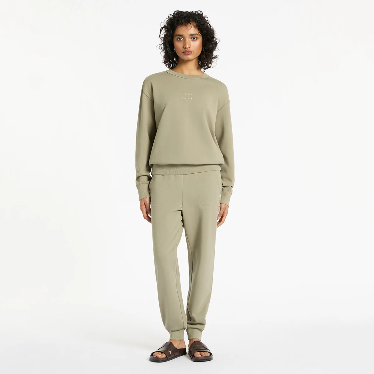 Could Be Nice Logo - Women's Classic Crew / Washed Sage - Image 5