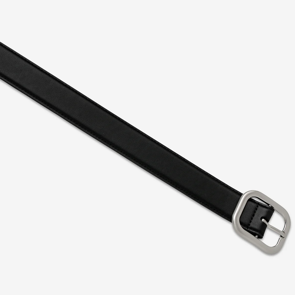 Falling Quiet Belt - Black Nappa/Silver - Image 4