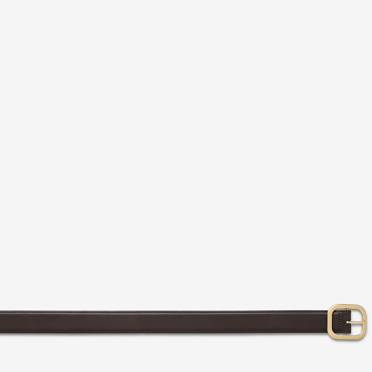 Falling Quiet Belt - Choc Nappa/Gold - Image 5