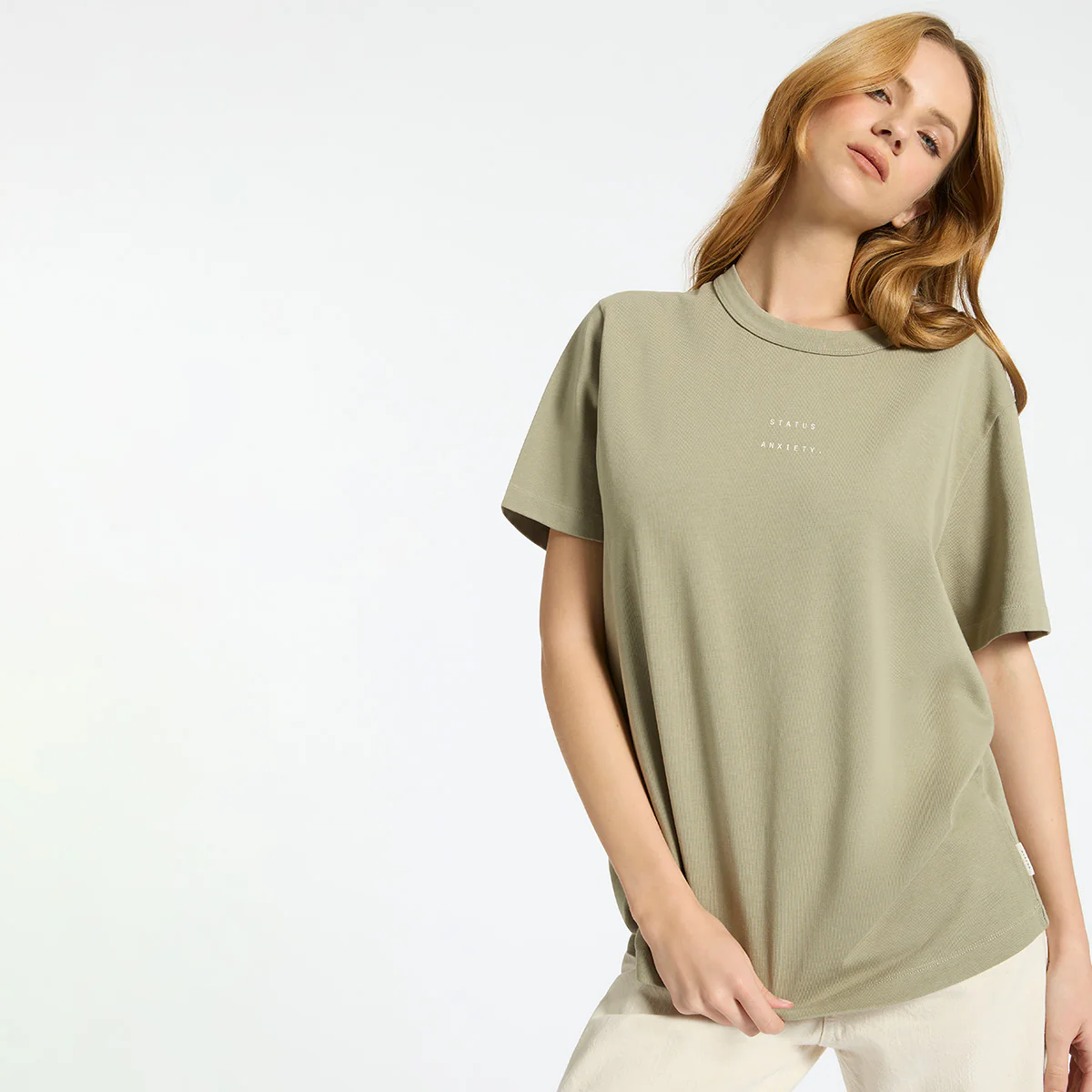 Feels Right Logo - Women's Tee / Washed Sage - Image 2