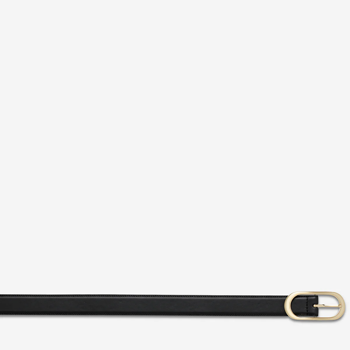 Final Loop Belt - Black Nappa/Gold - Image 5