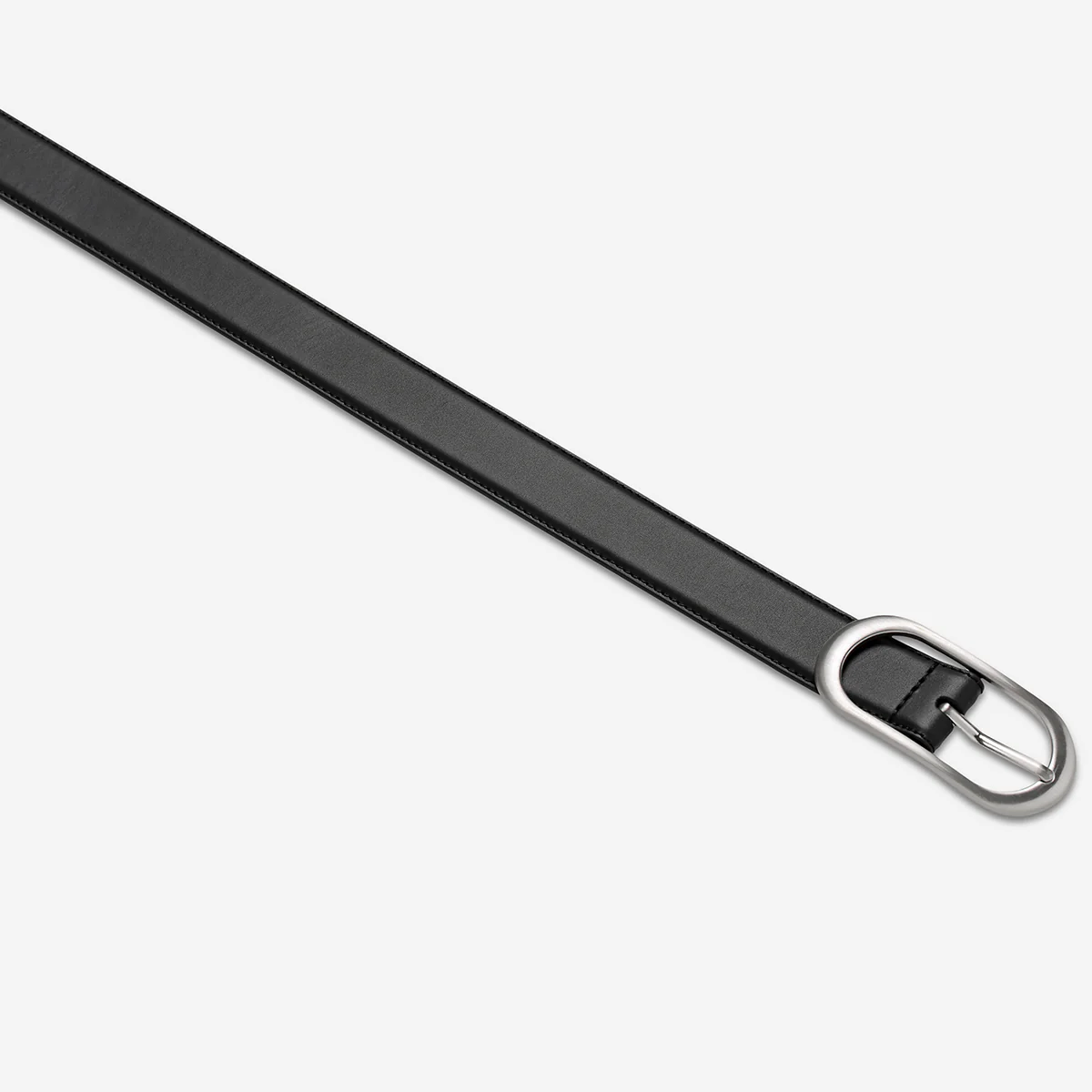 Final Loop Belt - Black Nappa/Silver - Image 4