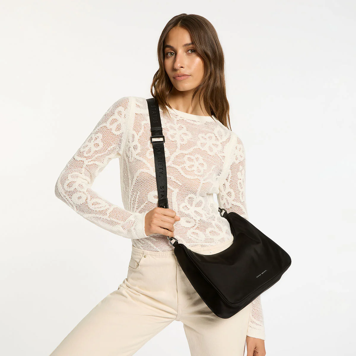 Fleur Recycled Bag - Black - Image 2