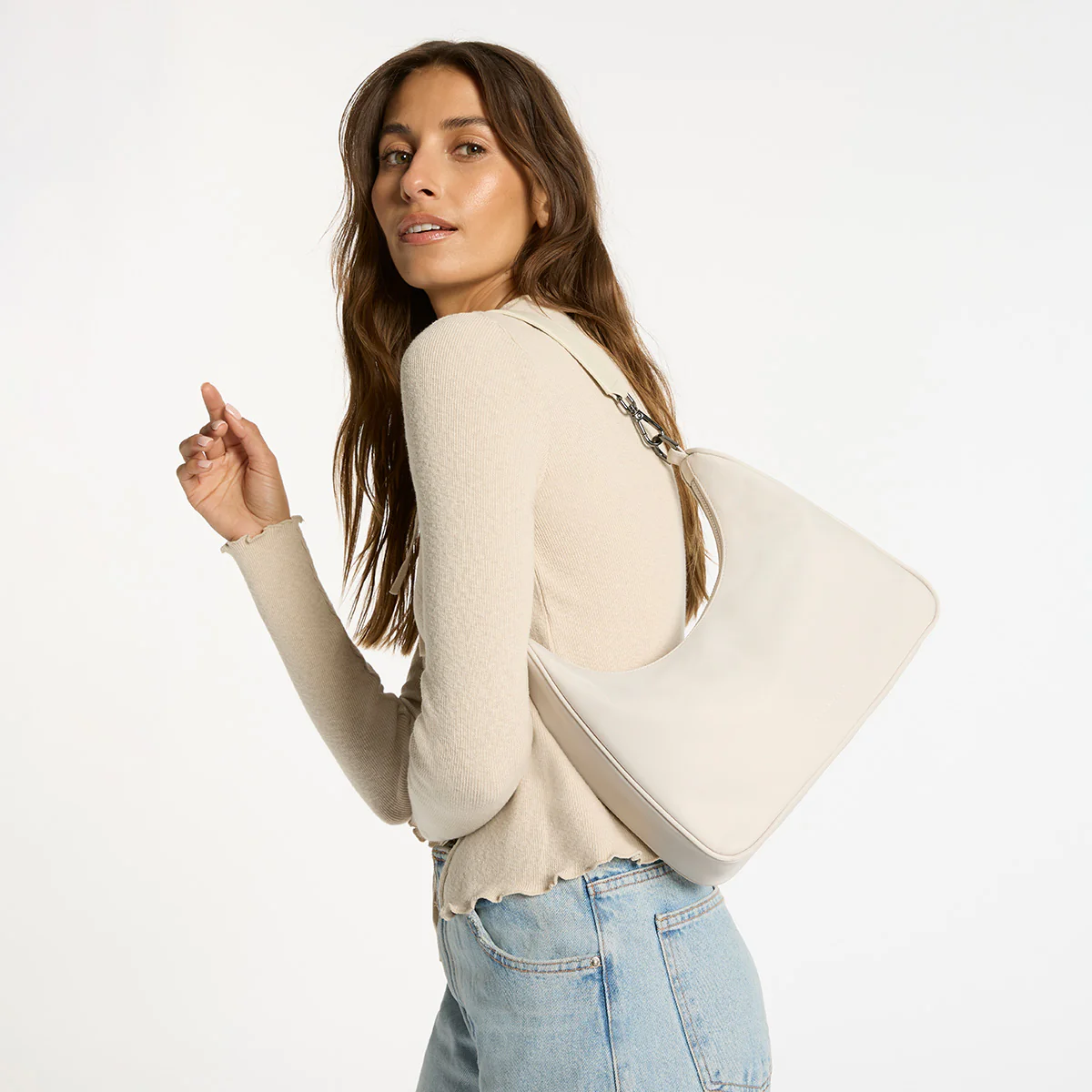 Fleur Recycled Bag - Oyster - Image 10
