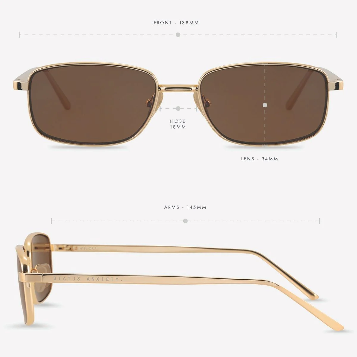 Hypnosis Sunglasses - Gold - Image 6