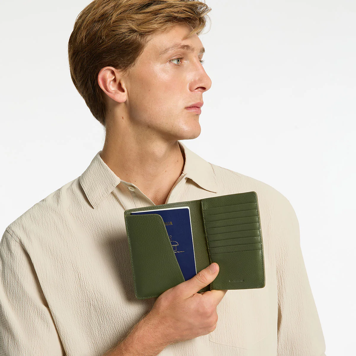 In Transit Passport Wallet - Khaki - Image 7