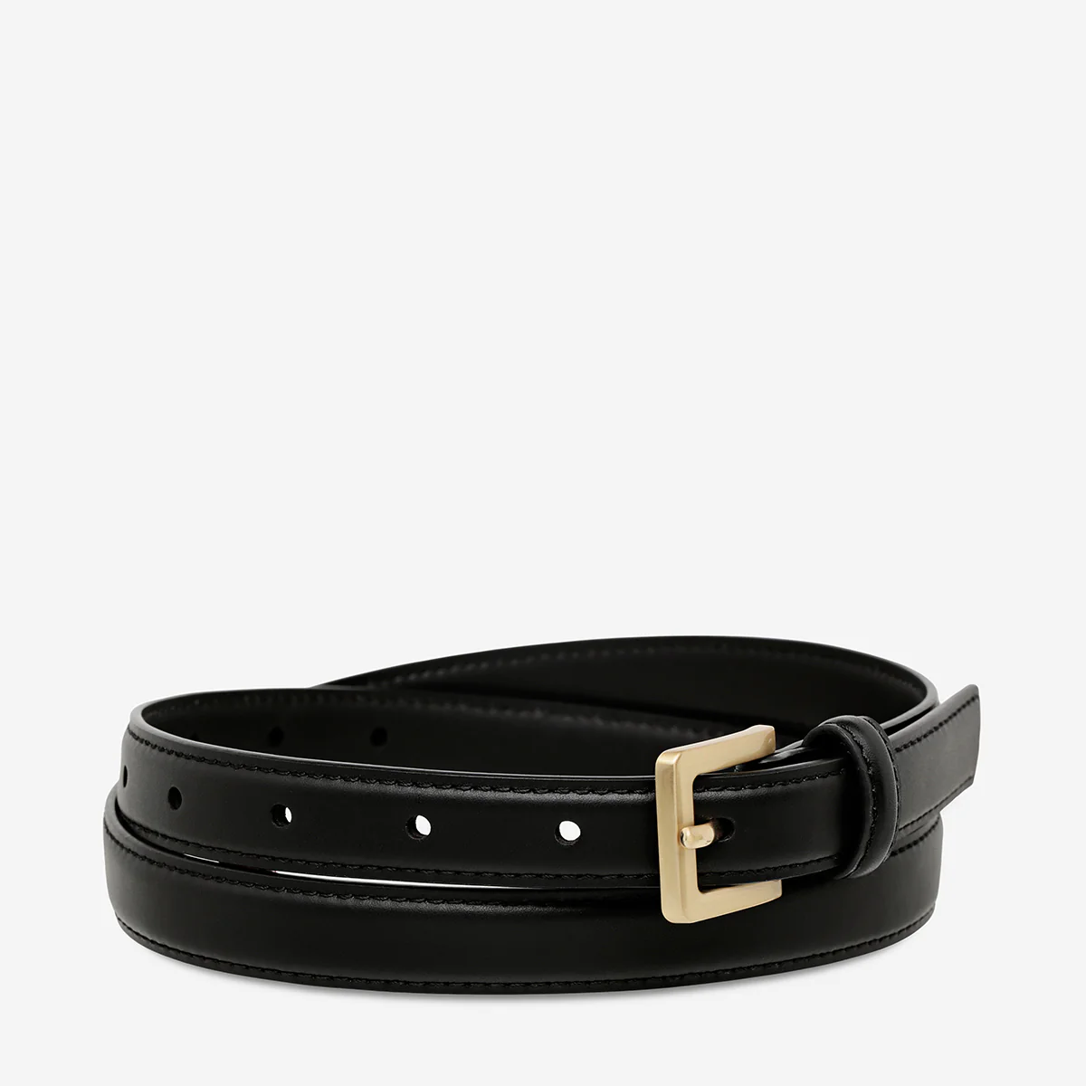 In Your Eyes Belt - Black Nappa/Gold - Image 3