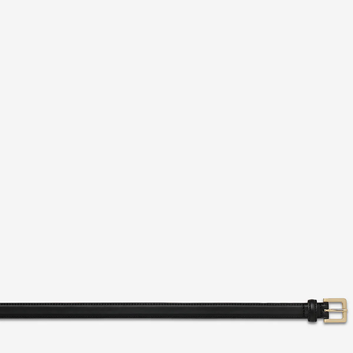 In Your Eyes Belt - Black Nappa/Gold - Image 5