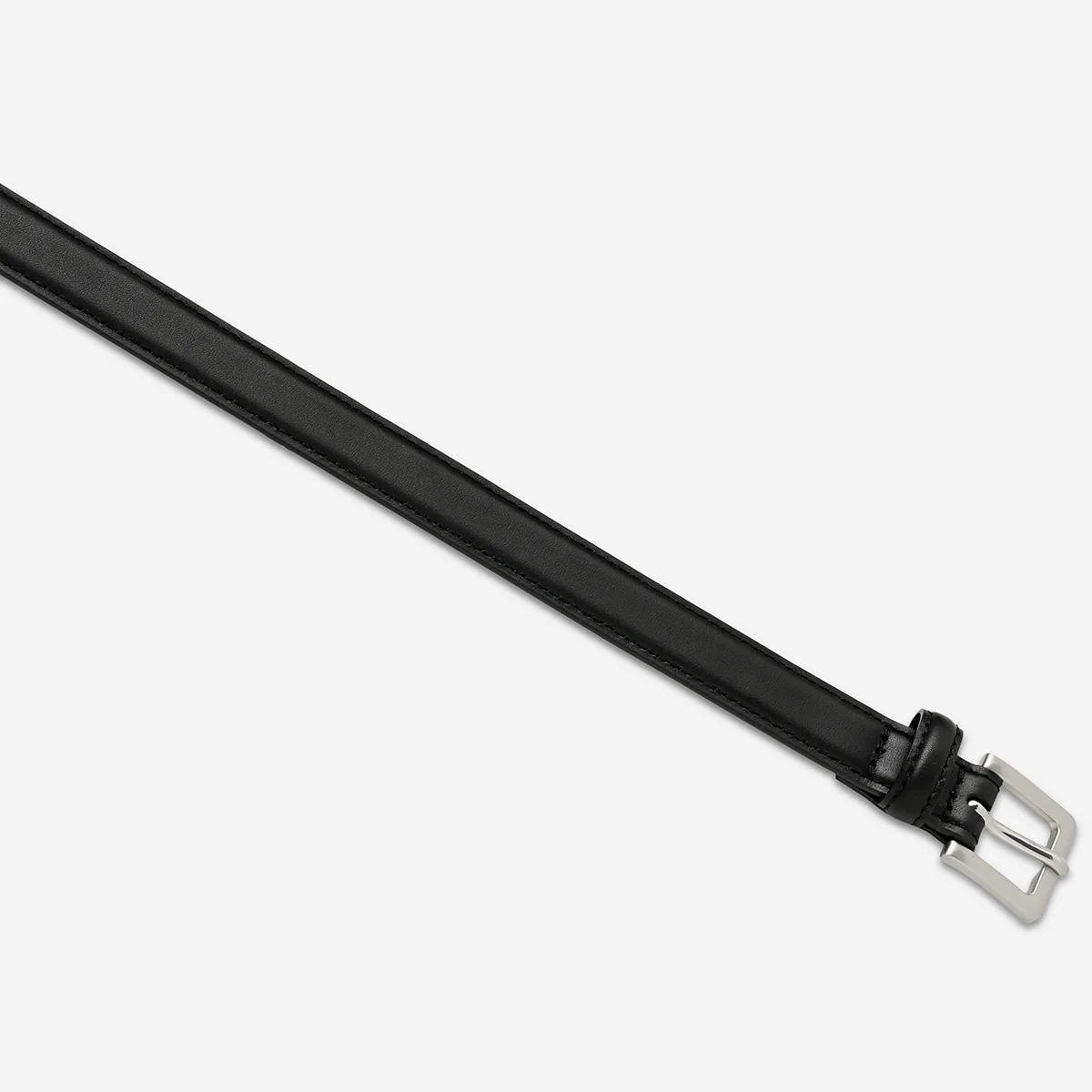 In Your Eyes Belt - Black Nappa/Silver - Image 4