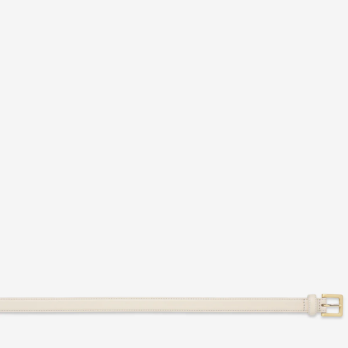 In Your Eyes Belt - Ivory Nappa/Gold - Image 5