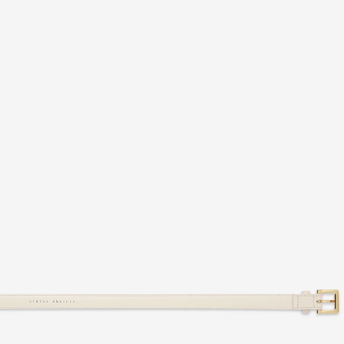 In Your Eyes Belt - Ivory Nappa/Gold - Image 6