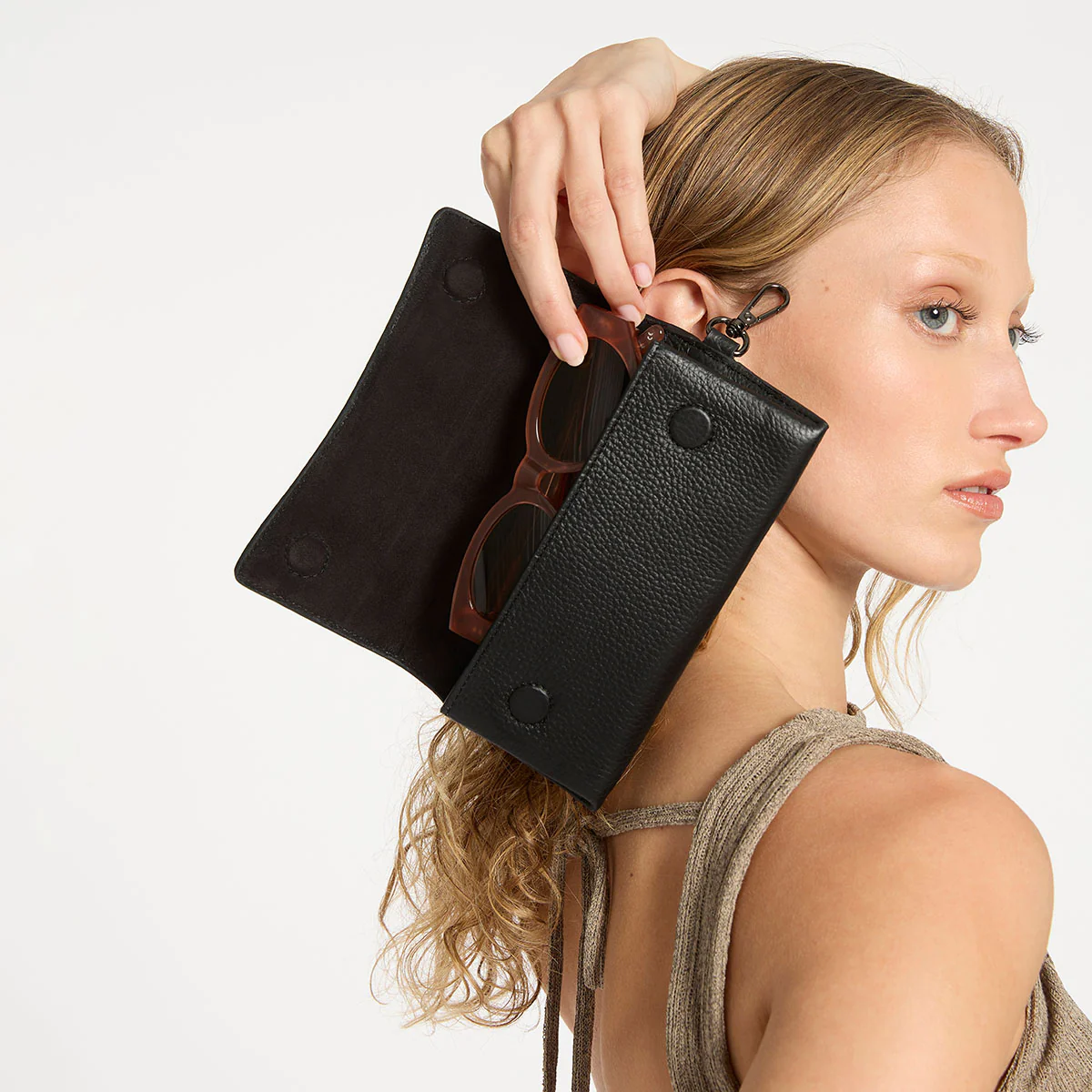 Into The Ether Sunglasses Case - Black - Image 2