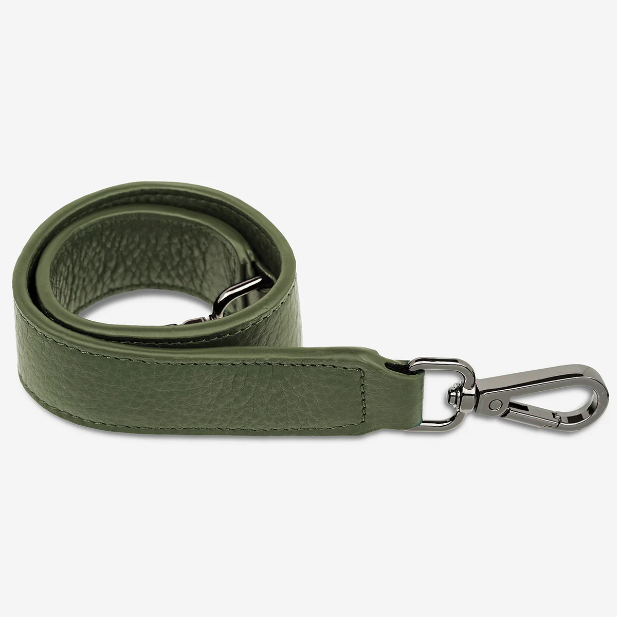 Leather Strap Short - Khaki - Image 2