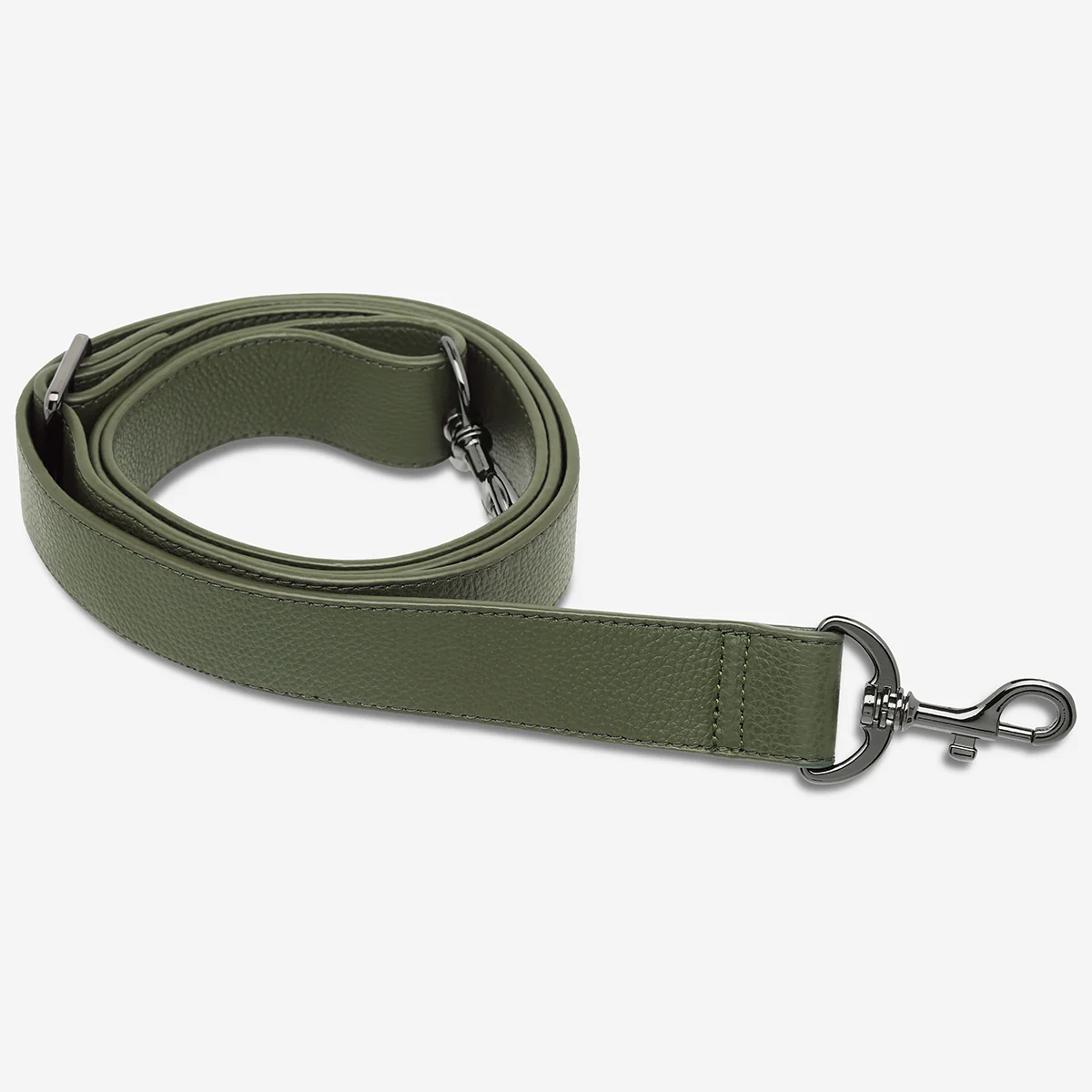 Leather Strap Wide - Khaki - Image 2