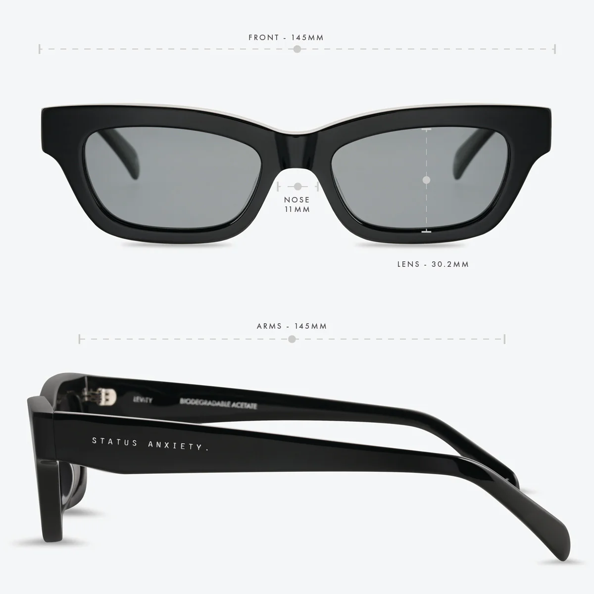 Levity Sunglasses - Black - Image 6