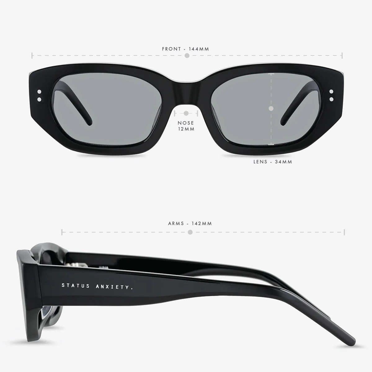 Luna Sunglasses - Black - Image 6