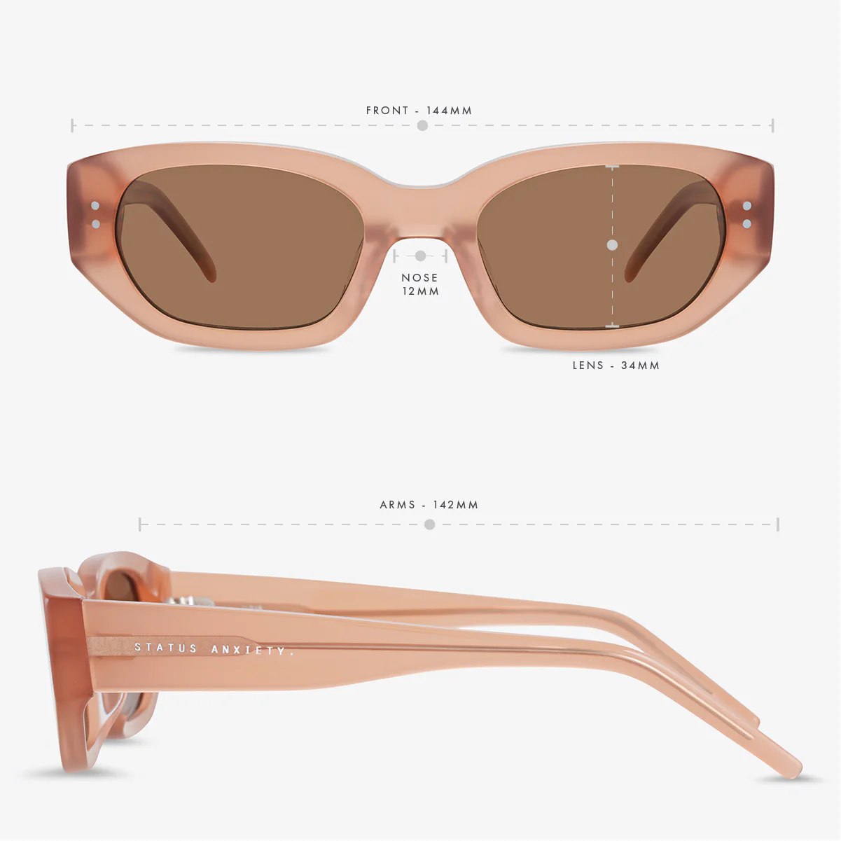 Luna Sunglasses - Rose - Image 6