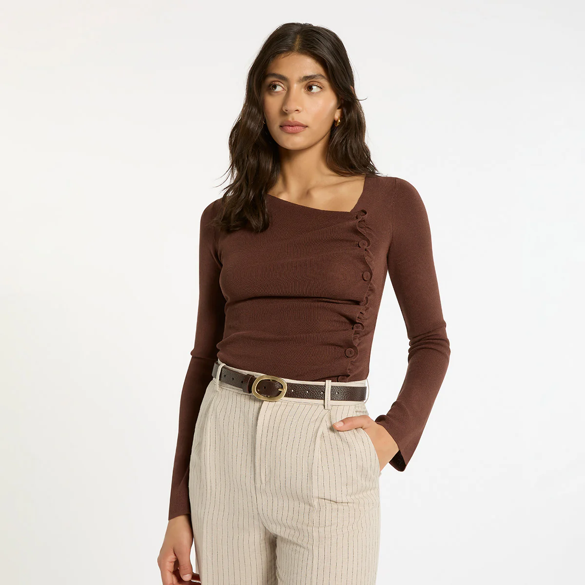 Nocturne Belt - Choc/Gold - Image 8