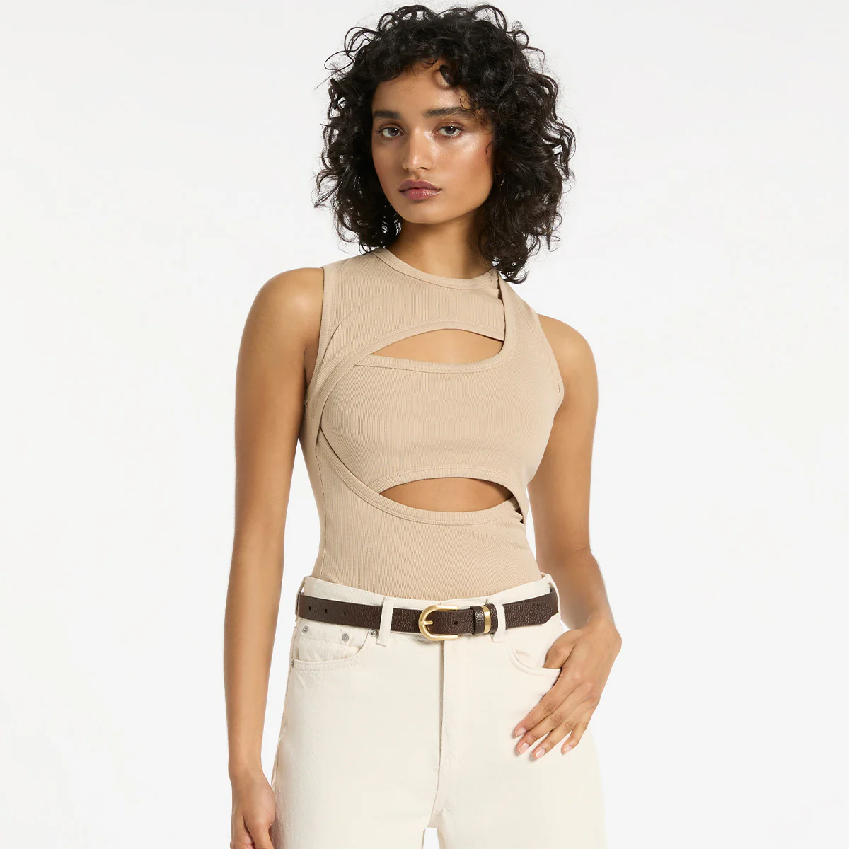 Over And Over Belt - Choc/Gold - Image 7