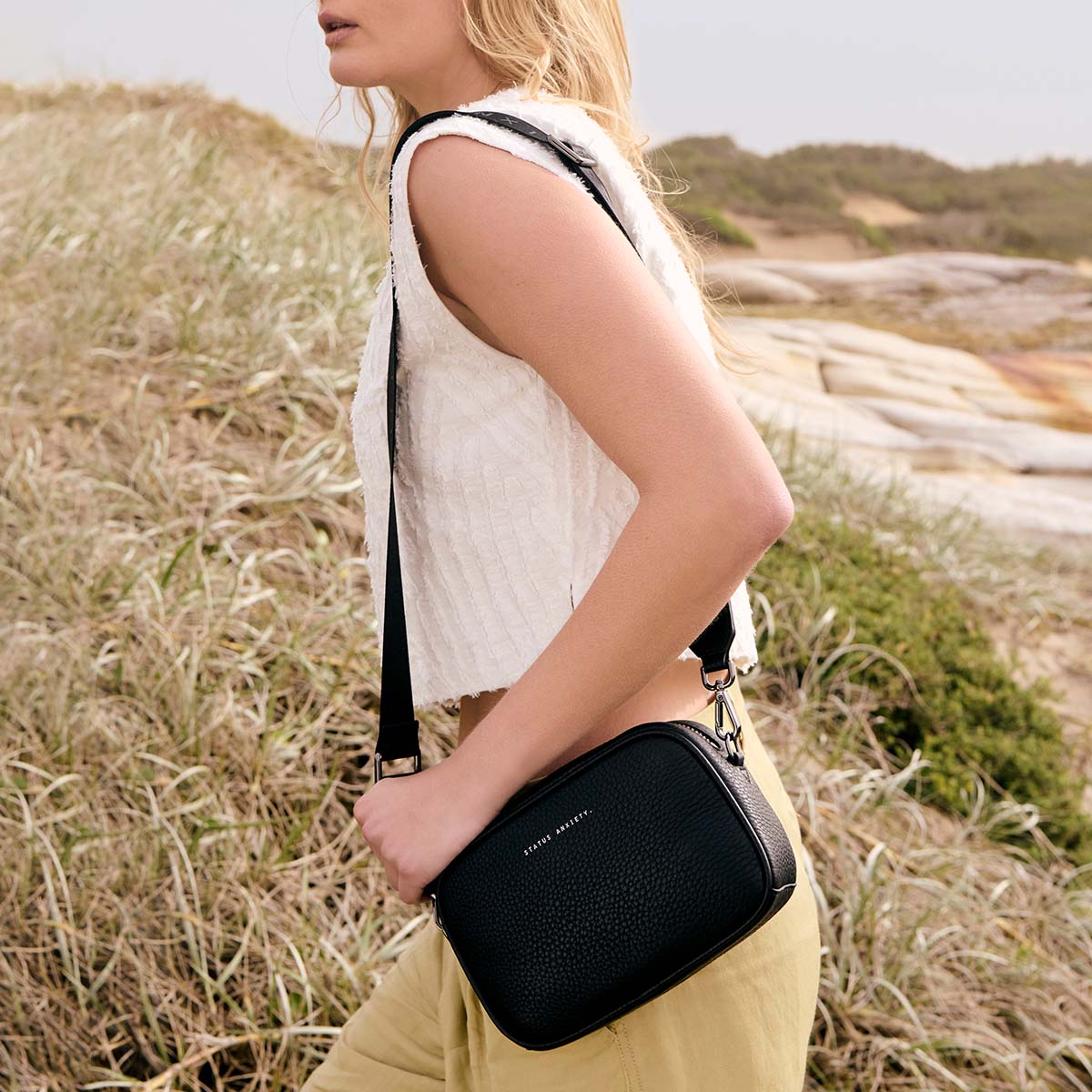 Plunder Bag With Dual Straps - Black - Image 12