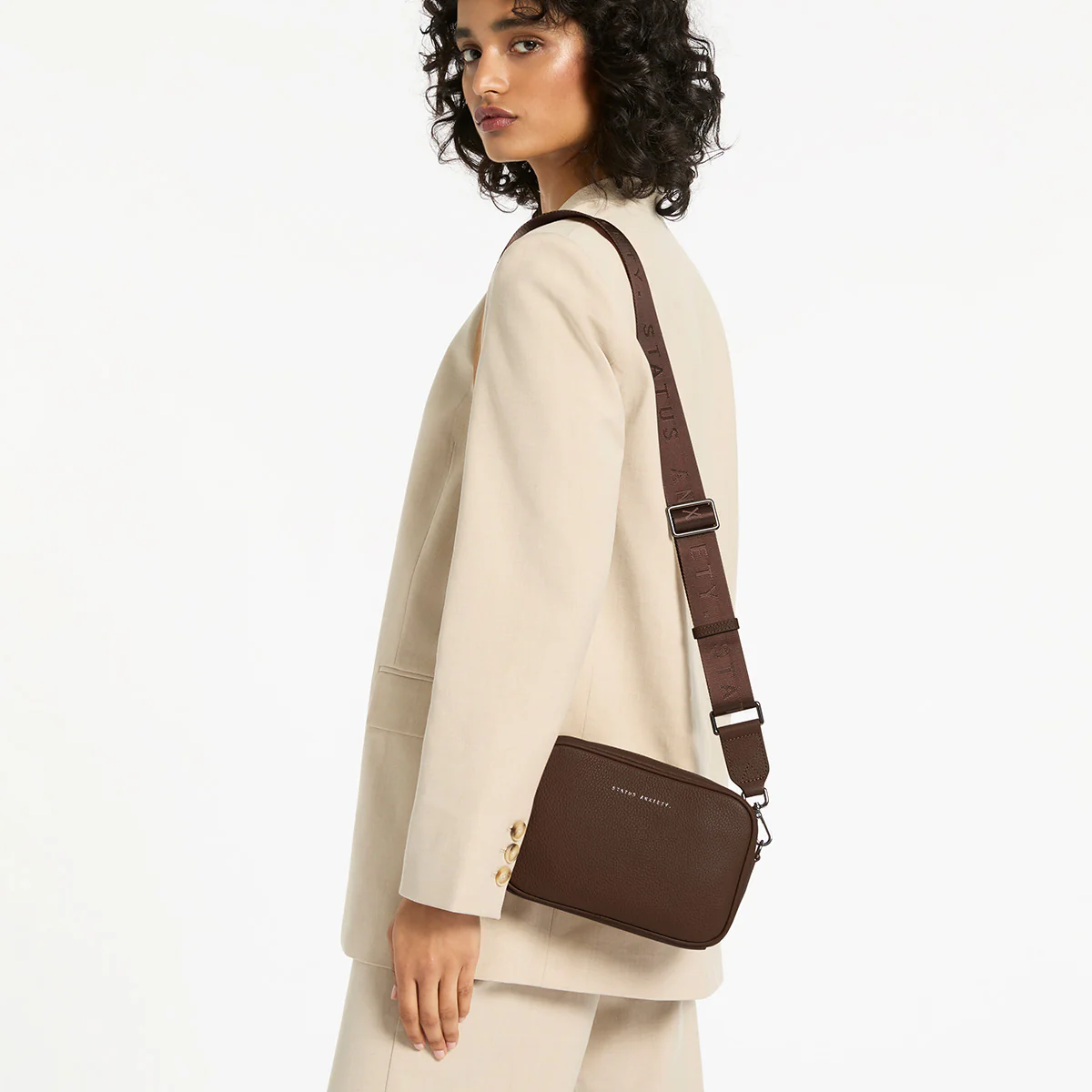Plunder Bag With Dual Straps - Cocoa - Image 10