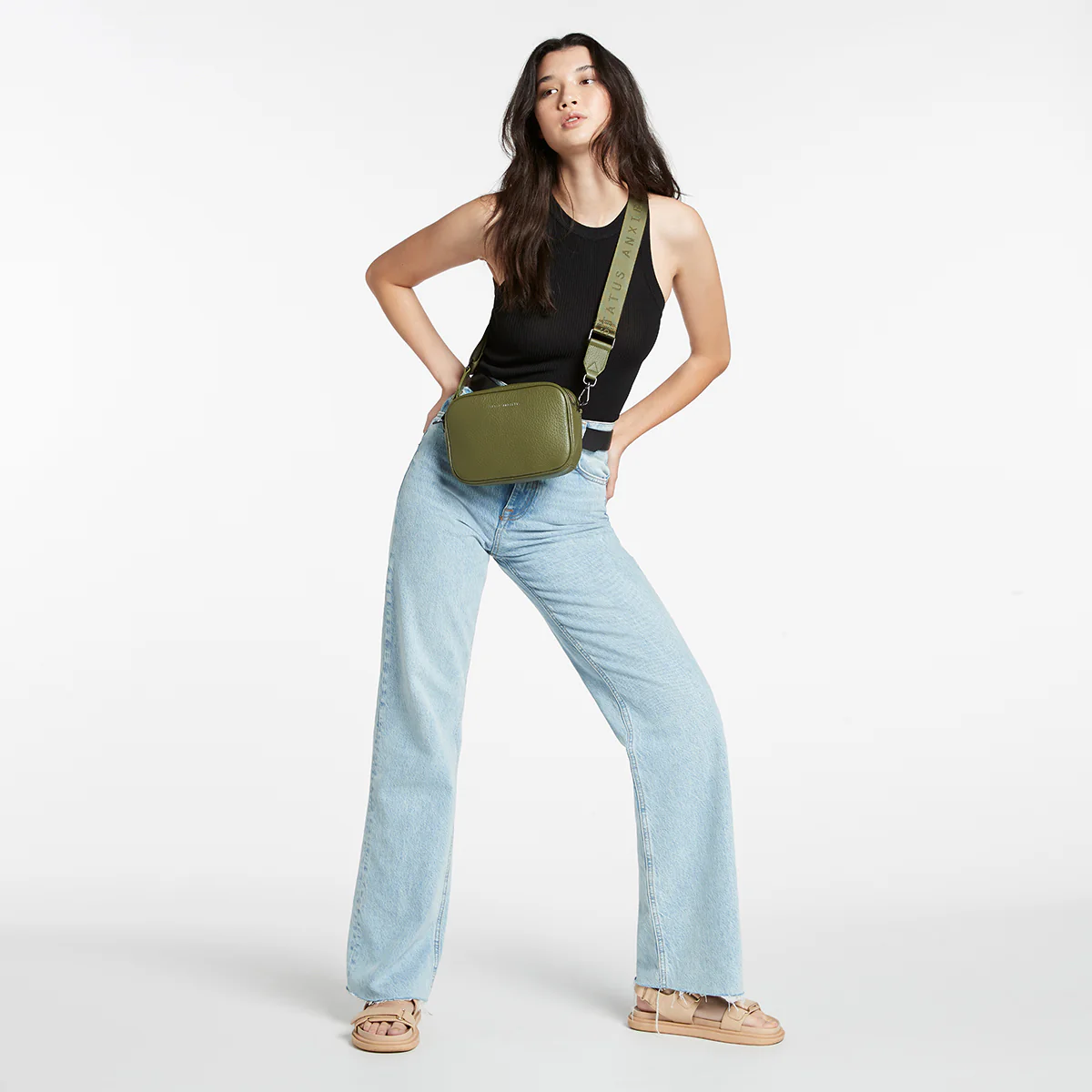Plunder Bag With Dual Straps - Khaki - Image 15