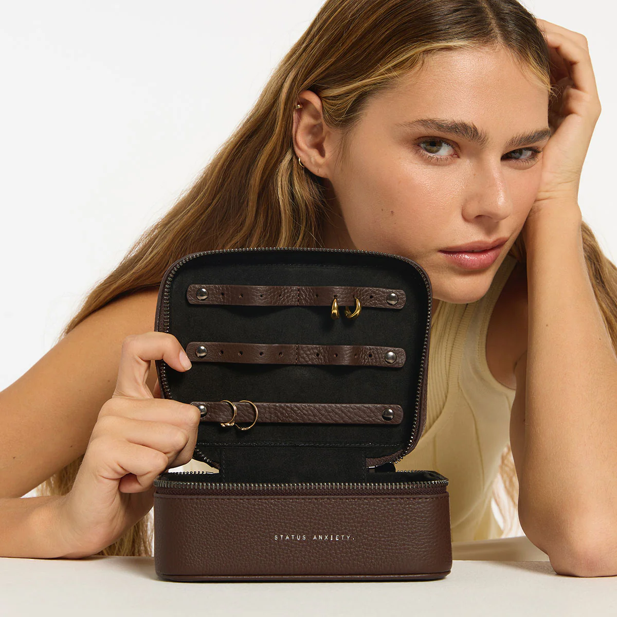 Shining Armour Jewellery Case - Cocoa - Image 2