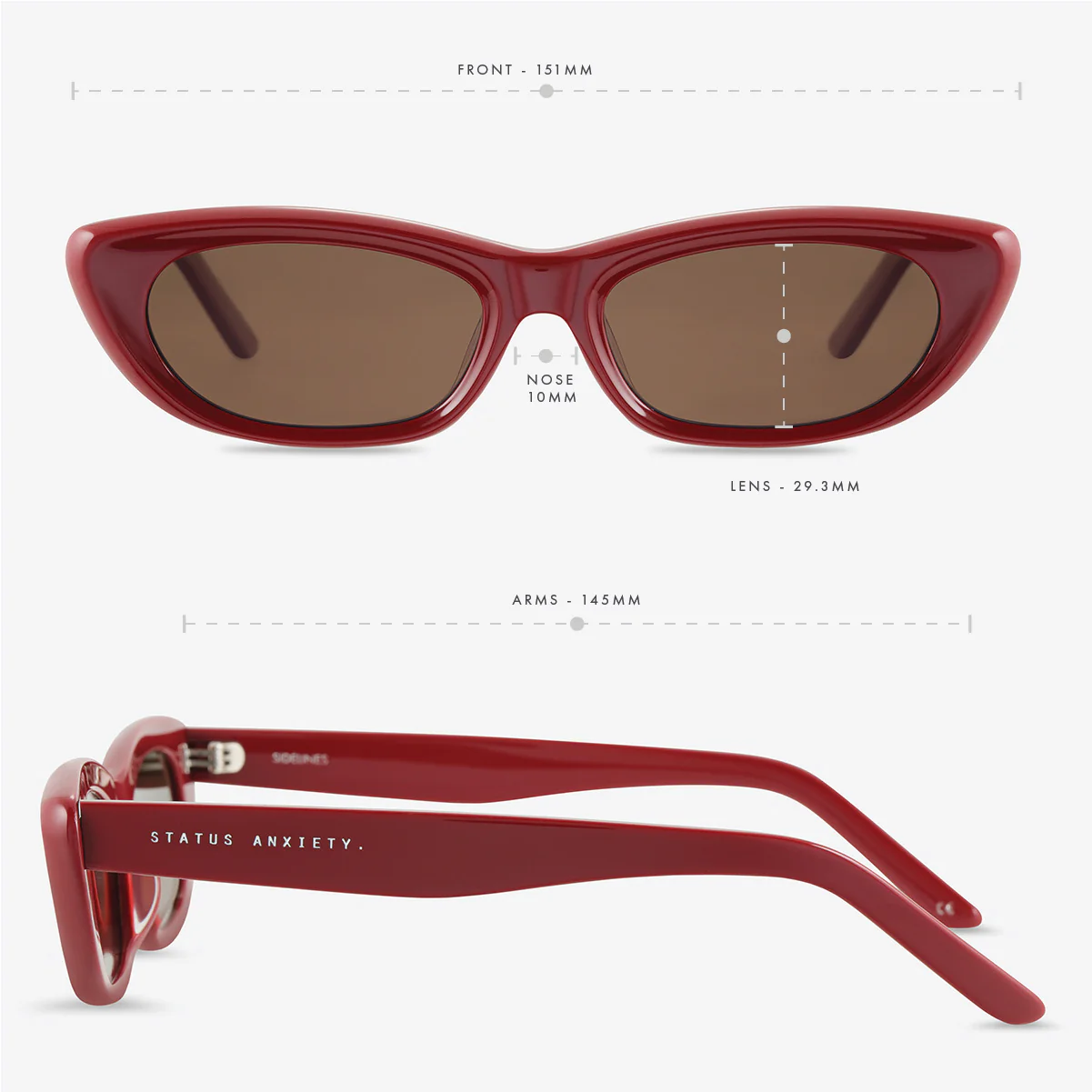 Sidelines Sunglasses - Cherry - Image 6