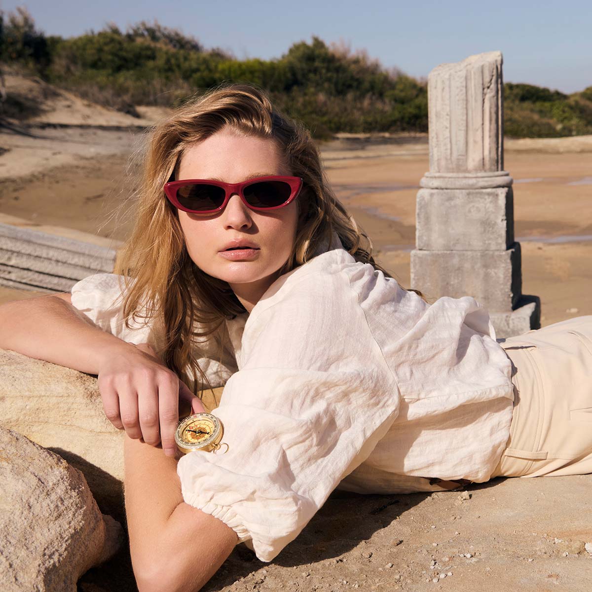 Sidelines Sunglasses - Cherry - Image 9