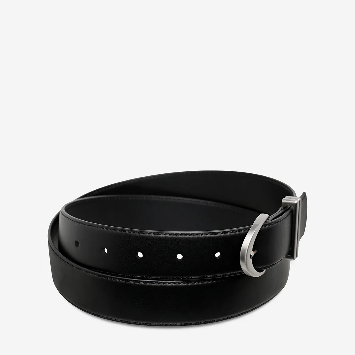 Under Your Spell Belt - Black Nappa/Silver - Image 3