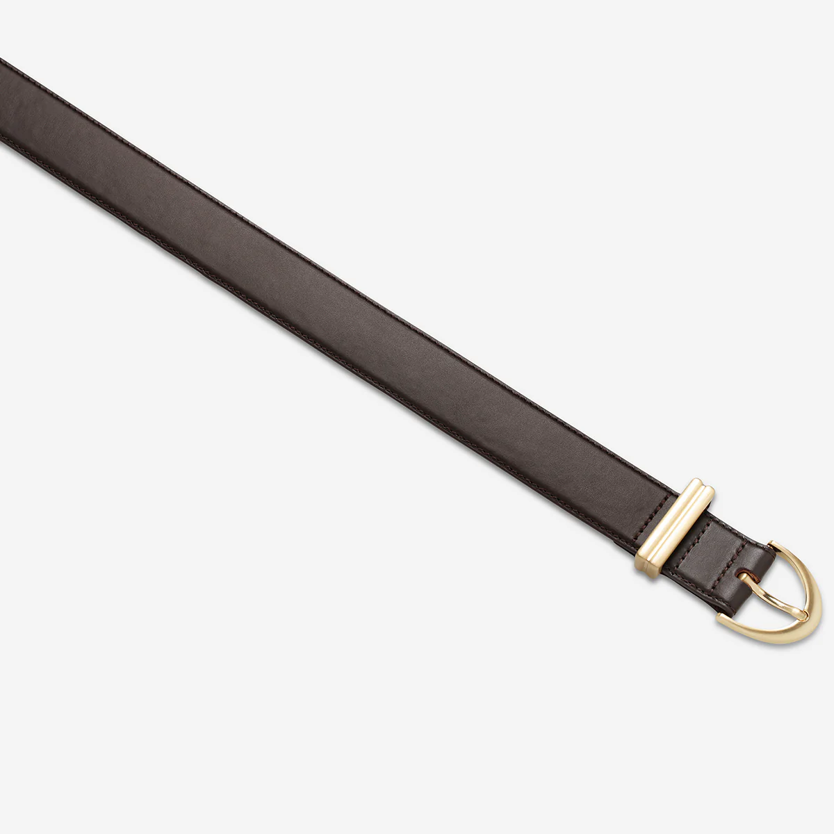 Under Your Spell Belt - Choc Nappa/Gold - Image 4