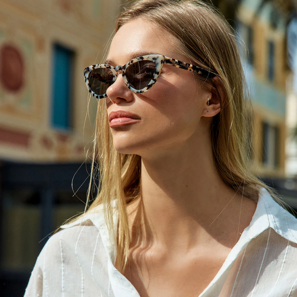 Villain Sunglasses - White Tort - Image 13