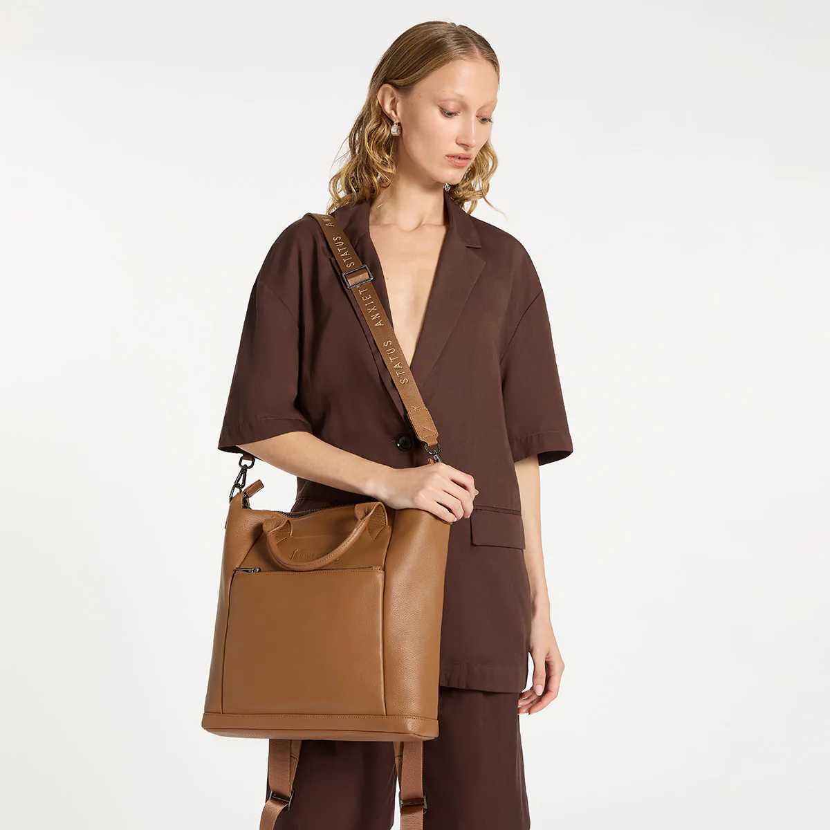 Mini Waves Bag - Camel - Image 9