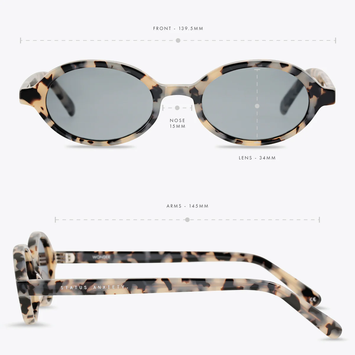 Wonder Sunglasses - White Tort - Image 6